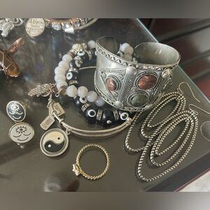 Assorted Silver Jewelry Bundle